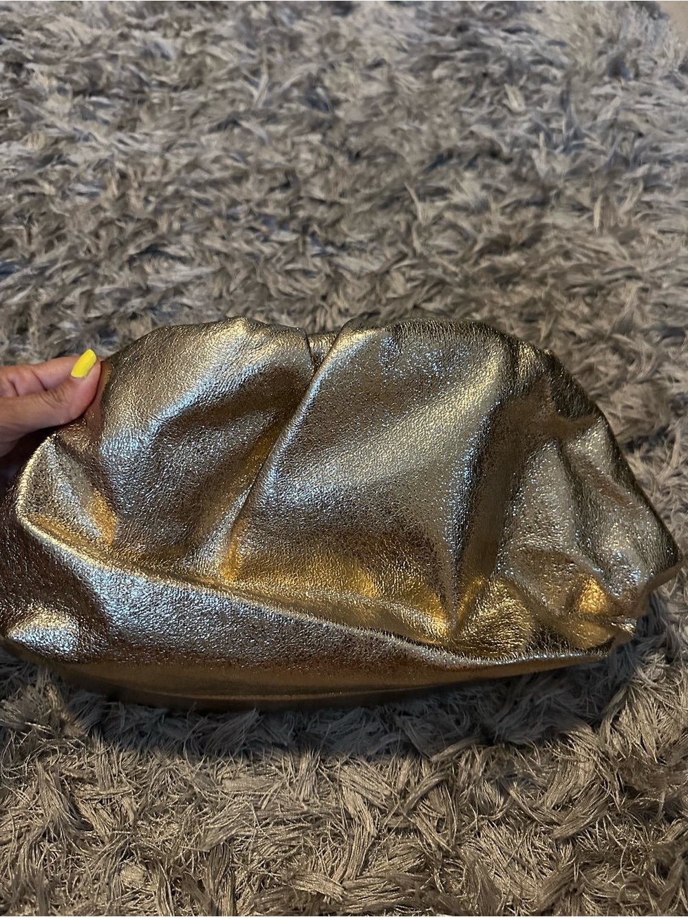 Boutique 9 Metallic Gold Clutch